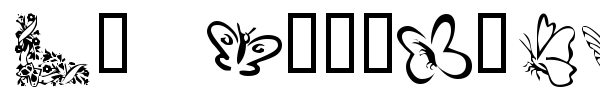 KR Butterflies font preview